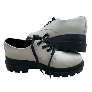 Call It Spring Vegan Sustainable B.E.D Foam Platform Oxford Shoes Size 8